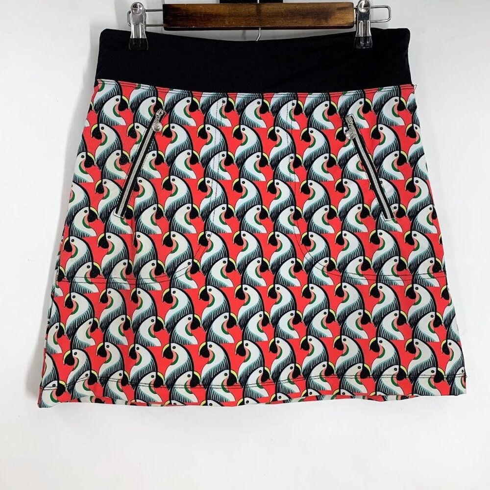 Daily Sports Women's Golf Pickleball Bird Print Elastic Outdoor Skort‎ Size S